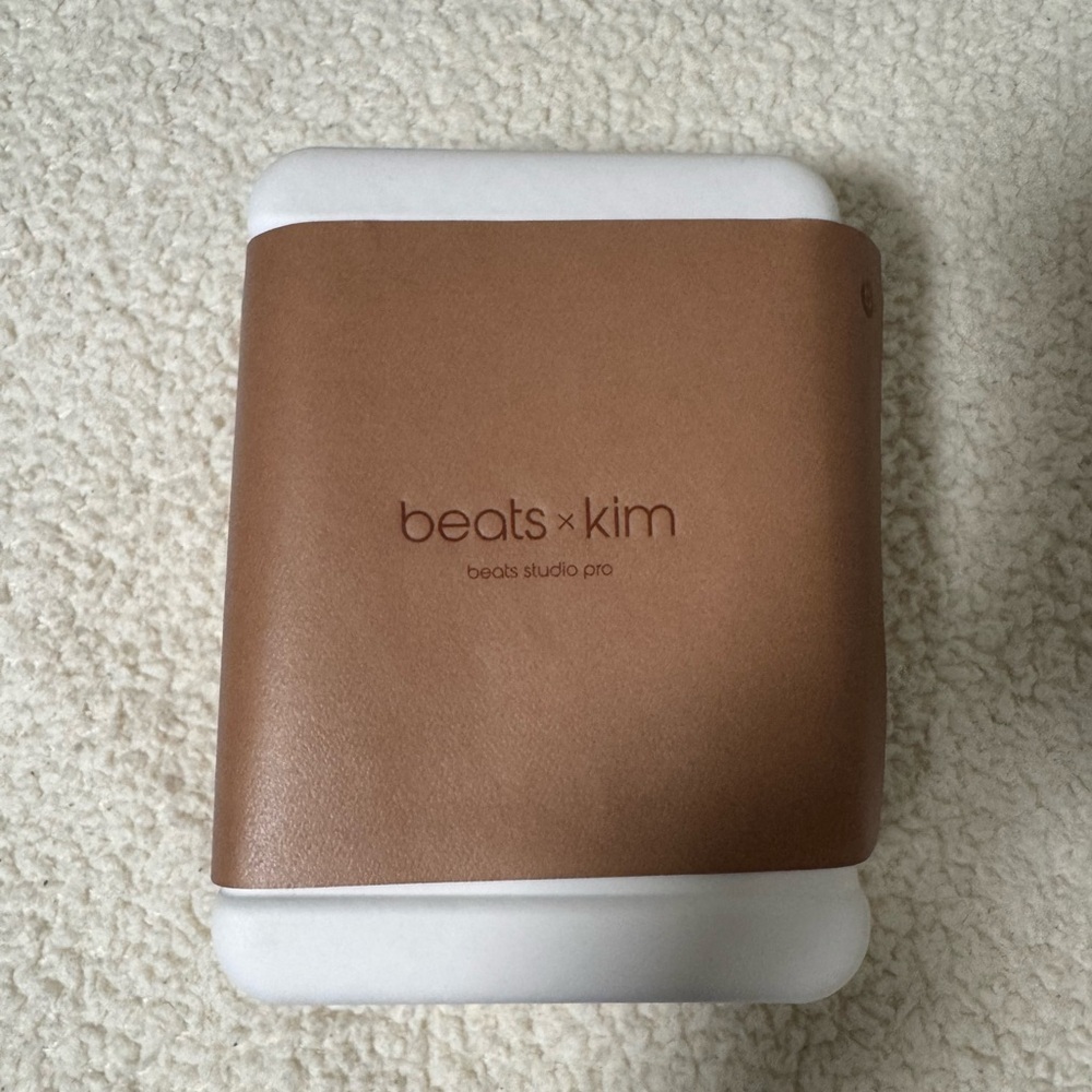 Beats by Dre Studio Pro Over-Ear Headphones - Brown and White